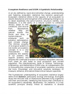 Ecosystem Resilience & STEM Worksheet Sub-Plan or Classwork & Homework