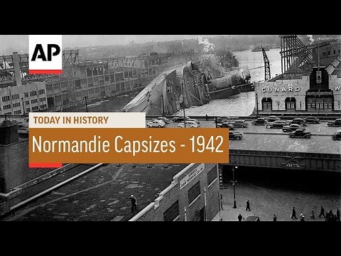 Normandie Capsizes - 1942 | Today In History | 10 Feb 17