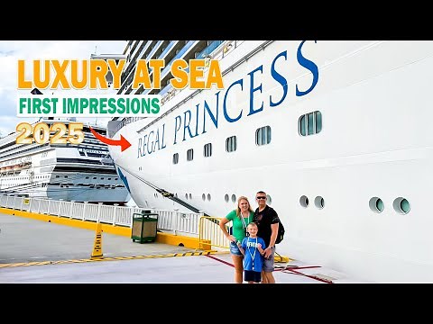 Regal Princess Cruise Ship Tour Begins! (2025 Dining Guide & Unique Ship Activities)
