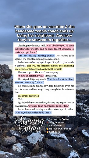 Serving In The Snow by Meg Jones Read for: ❄️ Snowed in Cabin gbsct Slu**y little kilt 麟 She’s a tourist  Only One Sled  Small Town / Scottish Village  He loves Christmas  Fast Burn #smalltownromance #winterromance #seasonalromance #romancebooks #romancebookstagram #bookstoread #mustread #authorsofinstagram #booktok #explorepage #bookquotes #bookquotes #kindlequotes #kindleunlimited #kindleunlimitedromance #kindleunlimitedbooks | Meg Jones | Facebook