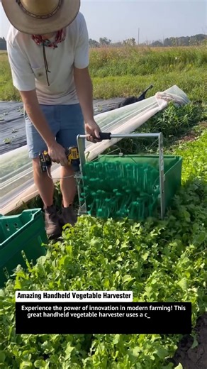 Amazing Handheld Vegetable Harvester – Genius Drill-Powered Farming Tool You Need to See!