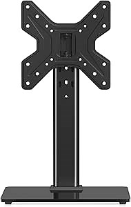 Universal Swivel TV Stand Base Table Top TV Stand for 17-43 Inch TVs Height Adjustable Monitor Mount Stand, Holds up to 88lbs, Max VESA 200x200mm, TS205