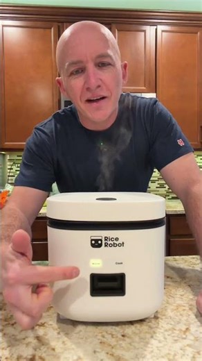 The rice robot is a great way to cook rice
