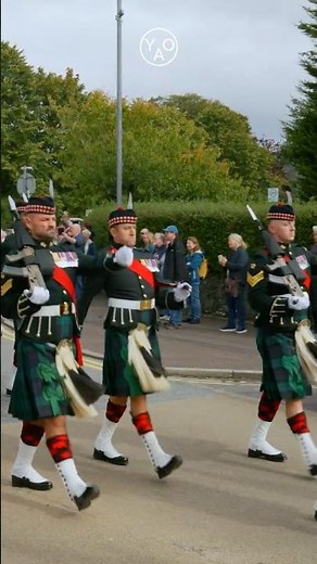 Swaggering Through a Highland Town #soldier #britisharmy #military #infantry #armedforces #SCOTS
