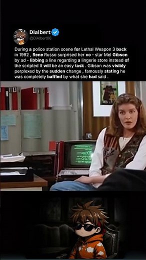 During a police station scene for Lethal Weapon 3 back in 1992, Rene Russo surpr...