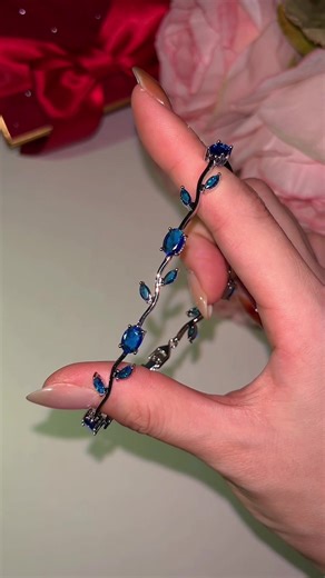 Blue girl dream bracelet ✨#fyp #jewelry #blue #silver #tiktokmademebuyit