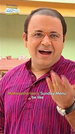 Maharashtrian's Sunday Be Like! #tmkoc #relatable #trending #shorts #christmas #gift #friends