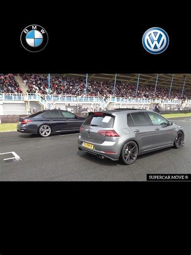 Golf R vs BMW Serie 5: Drag Race Showdown