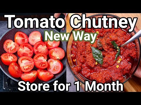 Tomato Chutney - New Way Longer Shelf Life 1 Month | Multipurpose Tamatar Ki Chutney for Idli & Dosa