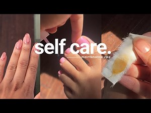 AT HOME MAINTENANCE | Fix Damaged Nails, Pedicure for Dry Feet, & DIY Sugar Wax