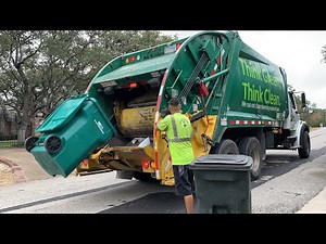 Waste Management: Freightliner M2 McNeilus Rear Loader Garbage Truck