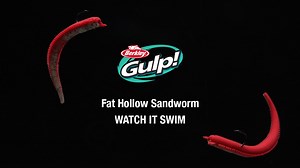 See the new Gulp! Fat Hollow Sandworm, swim! 🪱 With hundreds of micro legs surrounding the outside of the bait, the Hollow Sandworm looks natural as it distributes subtle vibrations into the water, forcing fish into thinking it’s real 🎣 View the range today 👉 https://bit.ly/Berkley-Gulp-Fat-Hollow-Sandworm #YourFishOurScience #BerkleyFishingAus #NewFor2022Gulp | Berkley Fishing