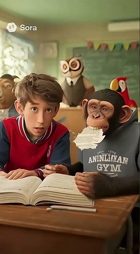 Transferred to an Animal School by Mistake 🏫🐾 | My Gym partners a Monkey