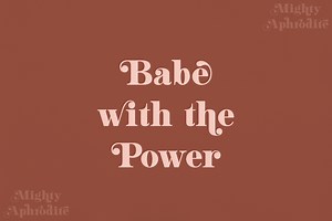 Mighty Aphrodite // A Classy Serif, a Serif Font by Megs Lang