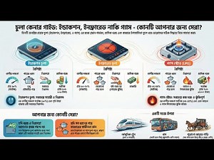 কোন চুলায় রান্না সবচেয়ে সস্তা? Induction vs Gas vs Infrared Explained