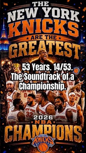 Last Time Knicks Won. (1973) This Song Was Born the 🏆