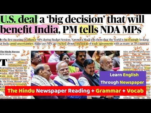 Learn English Through Newspaper | The Hindu Analysis Today | English Reading Practice