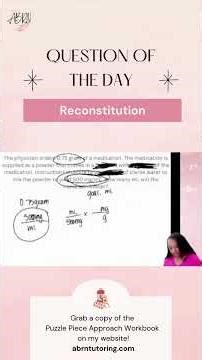 🧪 Reconstitution Breakdown!