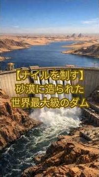 【ナイルを制す】砂漠に造られた世界最大級のダム #ワールド探訪 #歴史 #googleearth #雑学 #グーグルアース