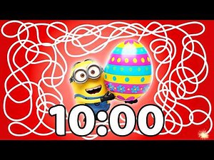 10 Minute Timer 💥 | 10 Minute Minions Easter Egg Bomb Timer | Countdown Surprise!