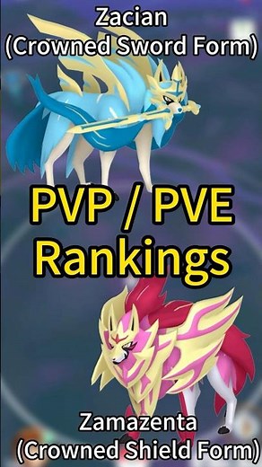 Latest PVP/PVE Rankings of Zacian & Zamazenta (Crowned Sword/Shield) - GO FEST 2025 GUIDE#pokemongo