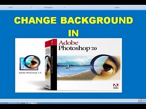 how to change image or photo background in photoshop