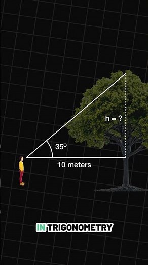 A Levels Maths - Know how tall is a tree using Trigonometry