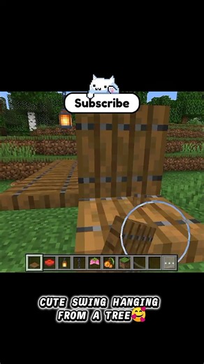 🌳👀 WAIT… You NEED This Cute Tree Swing in Minecraft! 😍✨