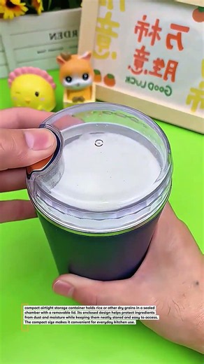 Smart Rice Container Keeps Your Grains Fresh and Organized!