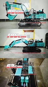 If you owned a 1/8 scale RC metal hydraulic heavy crawler excavator PC1250, would you do the same thing we did? Are you curious about the size and details of a model that can lift the weight of two adult men? #rcmodel #rcworld #rclife #rclover #rccommunity #RC #excavator #PC1250 #Toucanhobby | Toucanhobby RC Construction Vehicle