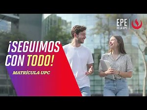 Cómo realizar la Matrícula UPC (EPE)