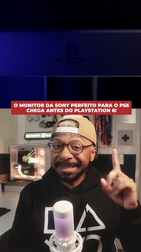 Antes do PlayStation 6, a Sony vai lançar esse monitor incrível pensado especialmente pra quem joga no PS5. Ele tem painel IPS de 27 polegadas com resolução 1440p e taxa de atualização de 240 Hz — perfeito pra quem curte jogos de tiro. No PlayStation 5 ele roda até 120 Hz, mas também pode ser usado no PS5 Pro ou no PC. Além disso, vem com duas portas HDMI 2.1, uma DisplayPort 1.4 e USB-C para conectar dispositivos PlayStation. E o melhor: dá pra encaixar uma base que carrega o DualSense — o setu