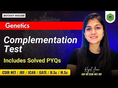 Complementation Test | Cis - Trans test I CSIR NET GENETICS | PYQ solution