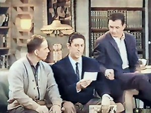 December Bride s5e27 Linda on TV, Colorized, Spring Byington, Frances Rafferty, Verna Felton, Sitcom