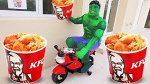 HULK Drives to KFC with Motorcycle FOR KIDS! w/ Joker Frozen Elsa Toys Microwave Spiderman chic@s no te olvides ver el siguiente episodio de mañana! 😉 Biblioteca de audio de youtube La música de Kevin MacLeod está licenciada bajo una CC Atribution 3.0 Licenciado bajo Creative Commons: Por Atribución 3.0 (CC BY 3.0) http://creativecommons.org | Kids Toy TV