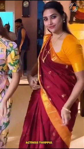 Myna Nandhini Hot Saree Navel Thoppul Show | Hot Navel Slip in Saree #mynanandhini #navel #edit