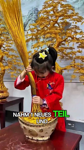 The golden tree breaks – but she repairs it! 🌳✨