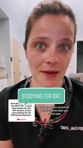 #answer to @user For those of you who’ve taken the DAT, drop some tips in the comments for our pre-dents!! 👇 #predental #dat #dentaladmissionstest #dentalschool #dentalstudent #dentist #drciapciak