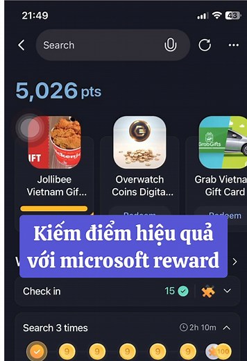 Kiếm Điểm Hiệu Quả Trên Microsoft Rewards