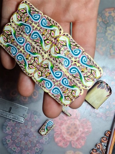 Creating Polymer Clay Millefiore Canes with Blue Swirl