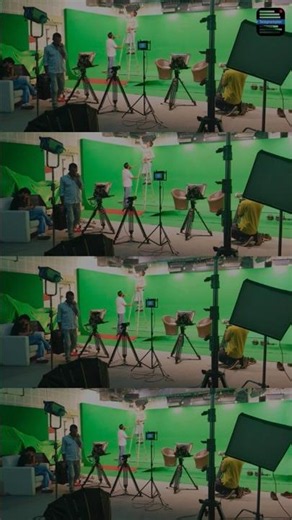 Podcast Shoot | Green Croma Studio | 3 Camera Setup | Dual Teleprompter Setup