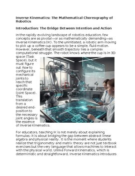 Inverse in Robotics Education - Reading Passage and x 10 Questions