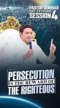 PERSECUTION IS THE REWARD OF THE RIGHTEOUS | PASTORS SEMINAR DAY 2 EVENING SESSION 4 #shorts