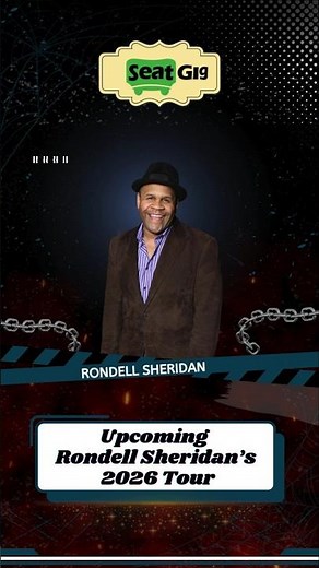 🎤 Rondell Sheridan Live Comedy Tour 2026! 🎤