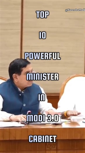 Top 10 Powerful Ministers in modi 3.0 cabinet 💪# modi3.0 #Minsiters#Powerful