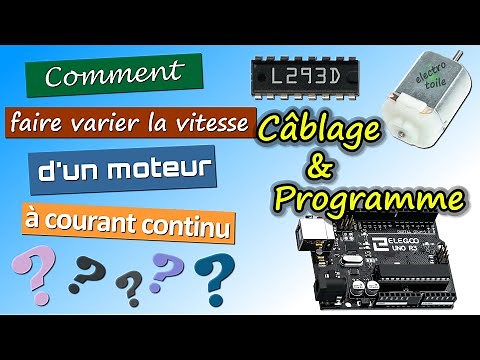 Varying the speed of a DC motor with Arduino and an L293D circuit