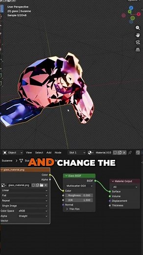 Colored Glass Effect in Blender (in seconds)