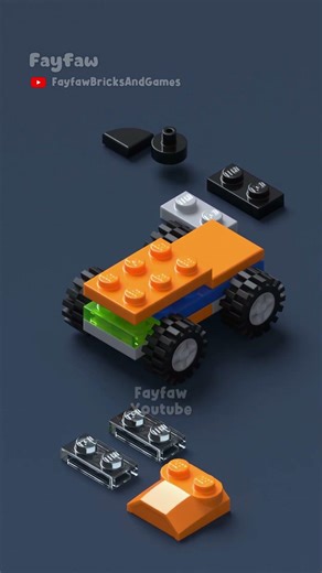 LEGO Mini Trailer Truck #toys #diy