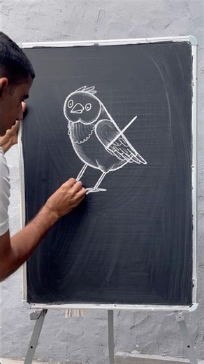 Easy sparrow drawing || sparrow drawing tutorial ||🐦‍⬛|| #sparrowdrawing #artwork #artist