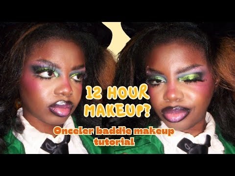 Long wear cosplay makeup tutorial - 12 hours no touch ups 💅🏾 | Onceler cosplay #makeuptutorial